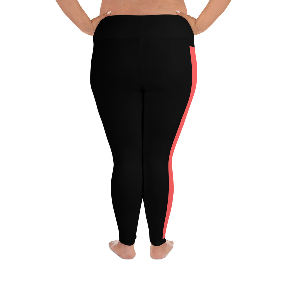 nike leggings red stripe