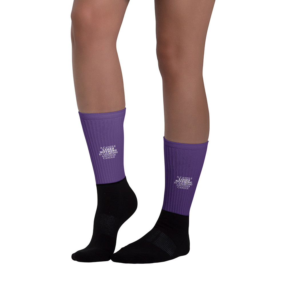 I Am Light Purple Socks - A Girl Exercising