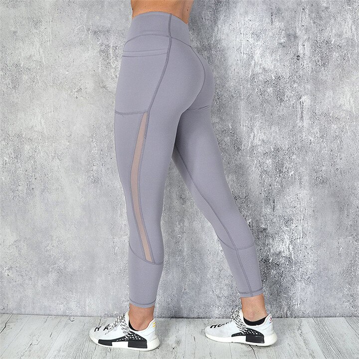 Women's High Waist Solid Color Sports Leggings